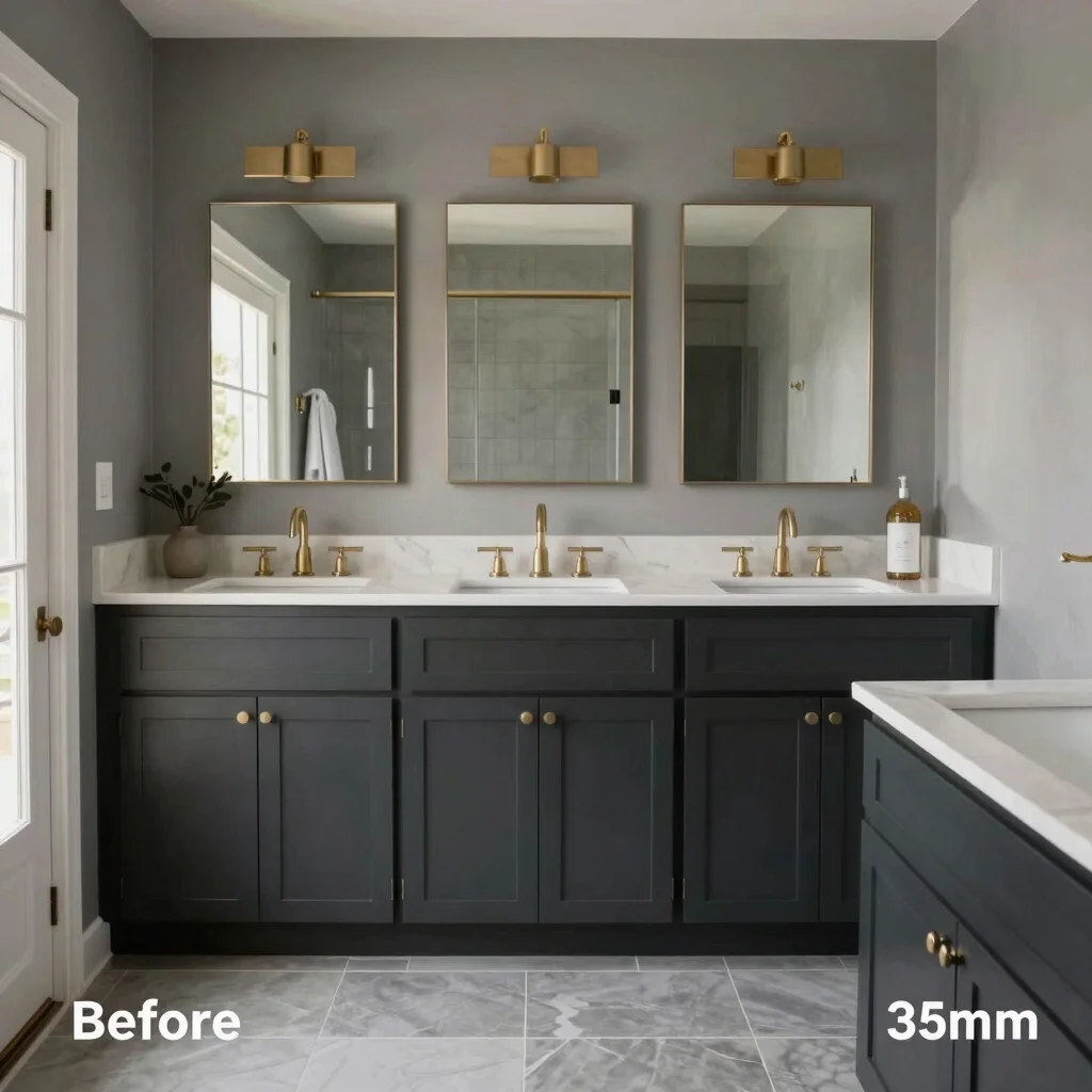 Placeholder: before photo of a Sonoma County bathroom remodel, la