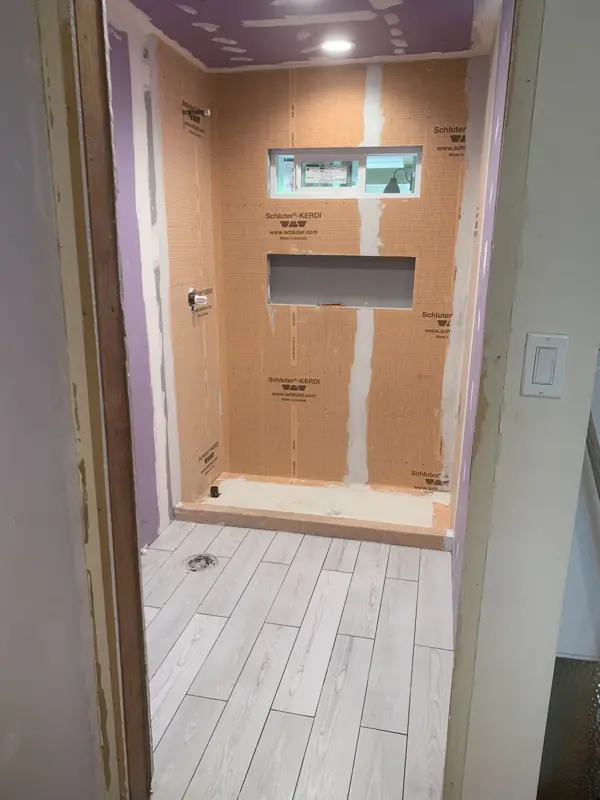 Subway Tile Shower — BEFORE