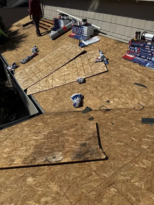 Roof Replacement — DURING