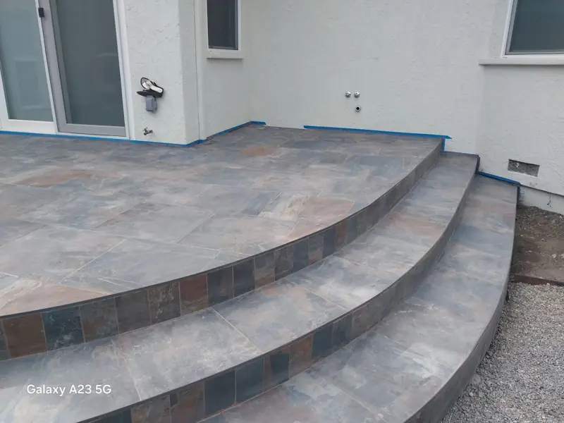 Paver Patio & Curved Steps — STEPS