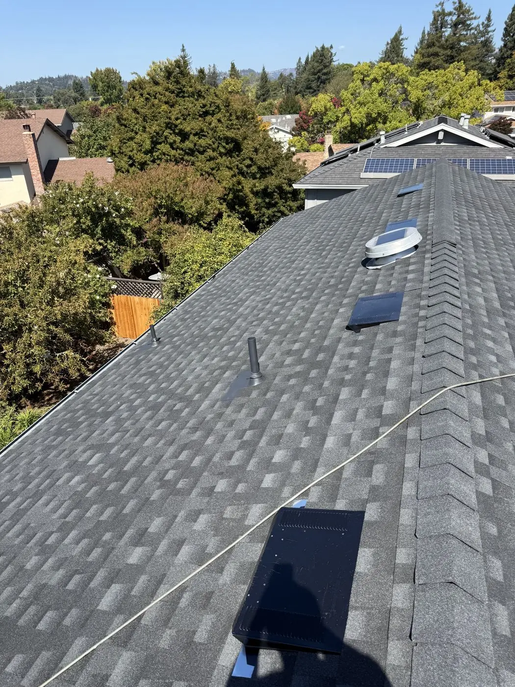 New architectural shingle roof